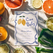 Ciao Baby Lemon Italiaans Amalfi Boys Baby shower Kaart