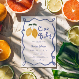 Ciao Baby Lemon Italiaans Amalfi Boys Baby shower Kaart