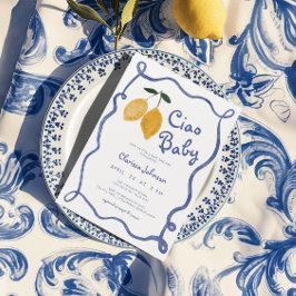 Ciao Baby Lemon Italiaans Amalfi Boys Baby shower Kaart