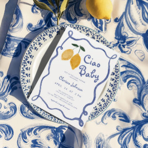 Ciao Baby Lemon Italiaans Amalfi Boys Baby shower Kaart