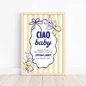 CIAO BABY Lemon Mediterraan Amalfi Baby shower Poster