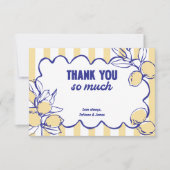 CIAO BABY Lemon Mediterranean Amalfi Bedankkaart (Voorkant)