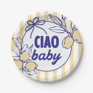 CIAO BABY Lemon Mediterranean Amalfi Papieren Bordje