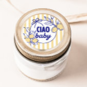 CIAO BABY Lemon Mediterranean Amalfi Ronde Sticker