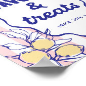 CIAO BABY Lemon Mediterranean Favors & Treats Sign Poster (Hoek)