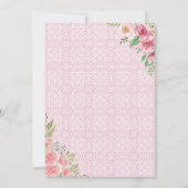 Ciao Baby Lemon Meisje Roze Italiaans Baby shower Kaart (Achterkant)