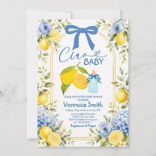 Ciao Baby Lemon Uitnodiging voor Baby Shower