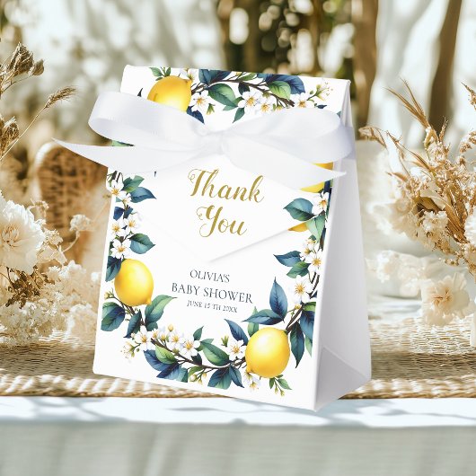 Ciao Baby Lemon Wreath Favor Boxes | Amalfi Citrus Bedankdoosjes