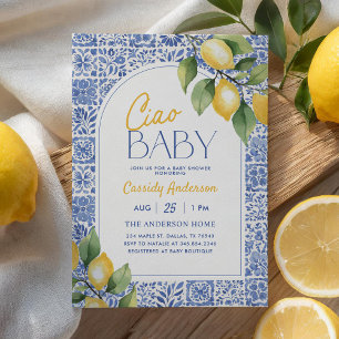 Ciao Baby Mediterraanse Tegels Citroen Baby Borrel Kaart