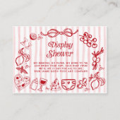 Ciao Baby Red Italian Lemons Baby Display Shower Informatiekaartje (Voorkant)