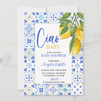 Ciao Baby Shower Amalfi Coast Citroen Kaart