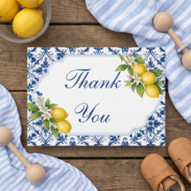 Ciao Baby Shower Bedankkaart - Plat