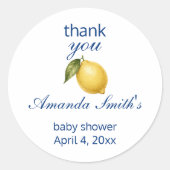 Ciao Baby Shower Favor Sticker (Voorkant)