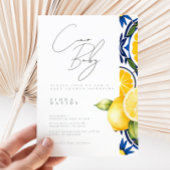 Ciao Baby shower Lemon thema Douche Kaart