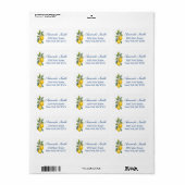 Ciao Baby Shower Retourlabel Etiket (Full Sheet)