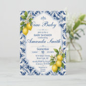 Ciao Baby Shower Uitnodiging (Staand voorkant)
