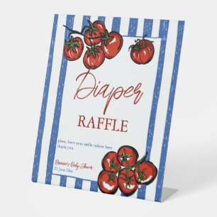 Ciao baby tomaat Italiaanse baby shower favors taf Reclamebord Met Voetstuk