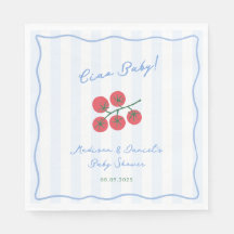 Ciao Baby! Tomaten Blauwe Rode Baby Shower Feest