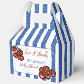 Ciao baby tomato Italian baby shower favors custom Bedankdoosjes (Voorkant)