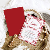 Ciao Baby Whimsical Italian Pizza Schattige Baby s Kaart