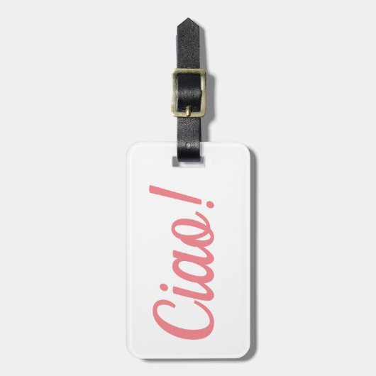 Ciao-Bagagelabel Bagagelabel (Voorkant verticaal)