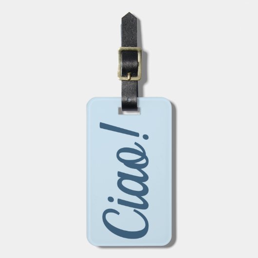 Ciao-Bagagelabel Bagagelabel (Voorkant verticaal)