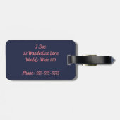 Ciao-Bagagelabel Bagagelabel (Achterkant horizontaal)