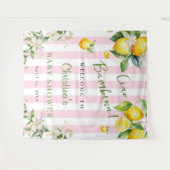 Ciao Bambina Baby Shower Pink Lemons Backdrop Wandkleed (Voorkant (horizontaal))