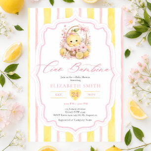 Ciao Bambina Citroenen Baby Meisje Shower Kaart