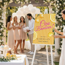 Ciao Bambina Citroenstrepen Baby Shower Welkom 
