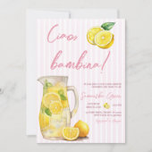 Ciao Bambina Lemon Baby shower Kaart (Voorkant)