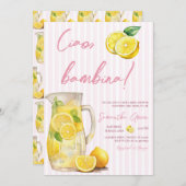 Ciao Bambina Lemon Baby shower Kaart (Voorkant / Achterkant)