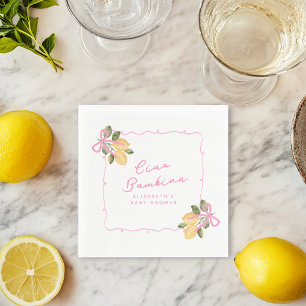 Ciao Bambina Roze Lint Baby Shower Servet