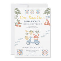 Ciao Bambino Amalfi Coast Baby Shower Uitnodiging