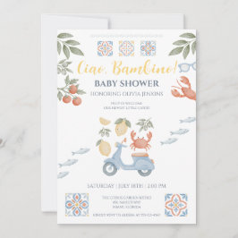 Ciao Bambino Amalfi Coast Baby Shower Uitnodiging
