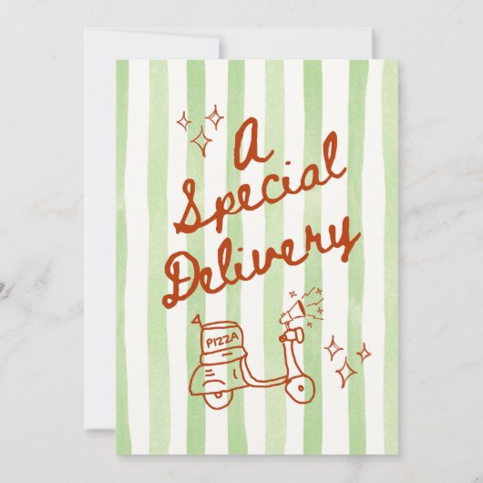 Ciao Bambino Baby Shower Invitation Kaart (Achterkant)