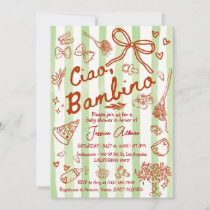 Ciao Bambino Baby Shower Uitnodiging