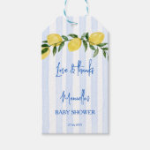 Ciao bambino citroenen Italiaanse baby shower favo Cadeaulabel (Voorkant)