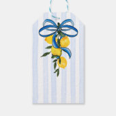 Ciao bambino citroenen Italiaanse baby shower favo Cadeaulabel (Achterkant)