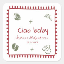 ciao bambino doodle baby zwangerschapssticker