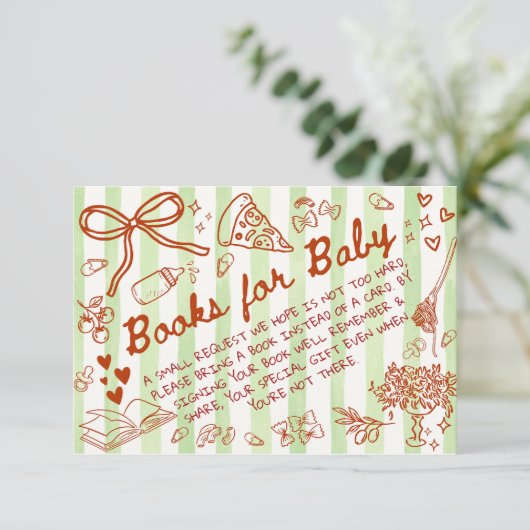 Ciao Bambino Green - Books for Baby Informatiekaartje (Staand voorkant)