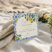 Ciao Bambino Griekse citroen baby shower Kaart