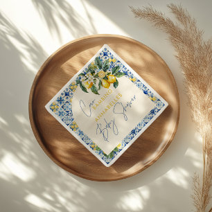 Ciao Bambino Griekse citroen baby shower Servet