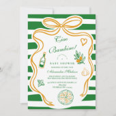 Ciao Bambino Groen Italiaans Baby shower Kaart (Voorkant)