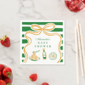 Ciao Bambino Groen Italiaans Baby shower Servet (Insitu)