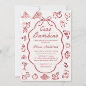 Ciao Bambino Hand getekend Italiaans Citroen Baby  Kaart (Voorkant)