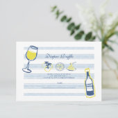 Ciao Bambino Italiaans Baby shower Informatiekaartje (Staand voorkant)