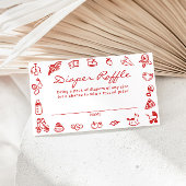 Ciao Bambino Italiaans Baby shower Luier Raffle Informatiekaartje