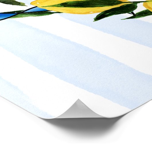 Ciao bambino Italiaans baby shower welkomstbord Poster (Hoek)