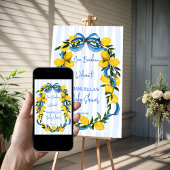 Ciao bambino Italiaans baby shower welkomstbord Poster